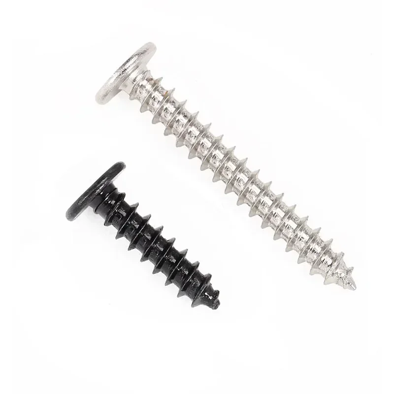 Black/Nickel Plated Cabon Steel Phillips Thin Flat Head Self-tapping Screw - Image 3