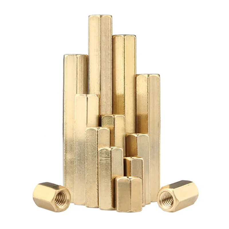 Brass Hexagonal Hollow Female Standoff - Image 2