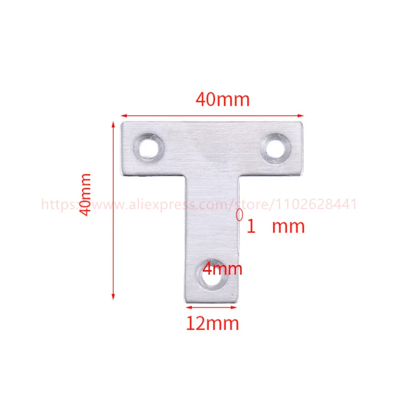304 Stainless Steel T Type Corner Bracket - Image 3