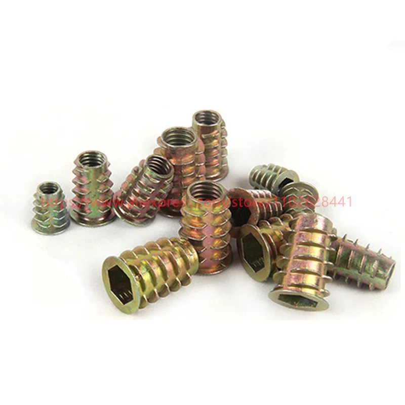 Zinc Alloy Thread Wood Insert Nut - Image 5