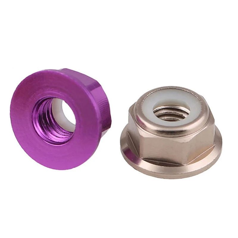 Anodized Colourful Aluminum Flange Nylon Lock Nut - Image 5