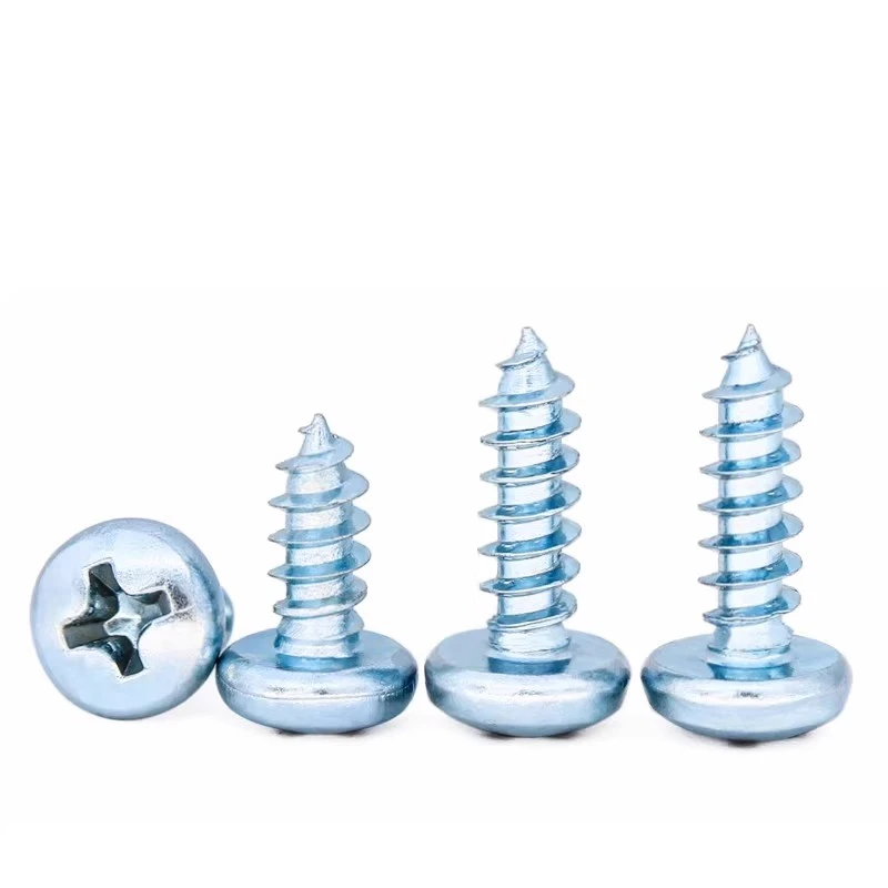 GB845 ISO7049 ST2.9 ST3.5 ST4.2 Znic Plated Cabon Steel Cross Phillips Self Tapping Screw - Image 4