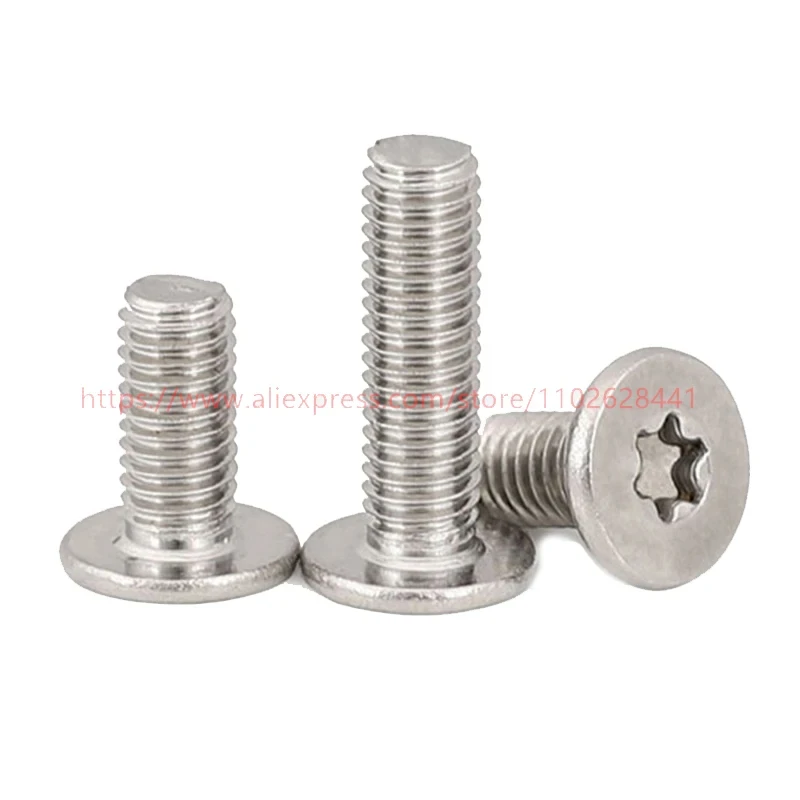 304 Stainless Steel CM Flat Thin Head Torx Screws - Image 2