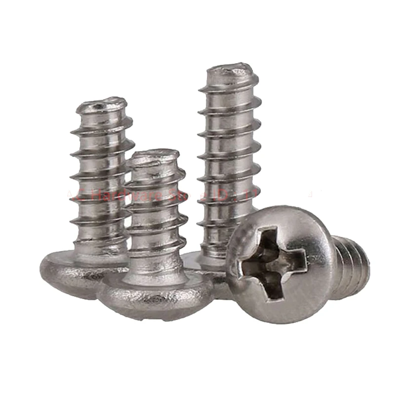 304 Stainless Steel Cross Phillips Cutting Tail Self Tapping PB Screws - Image 2