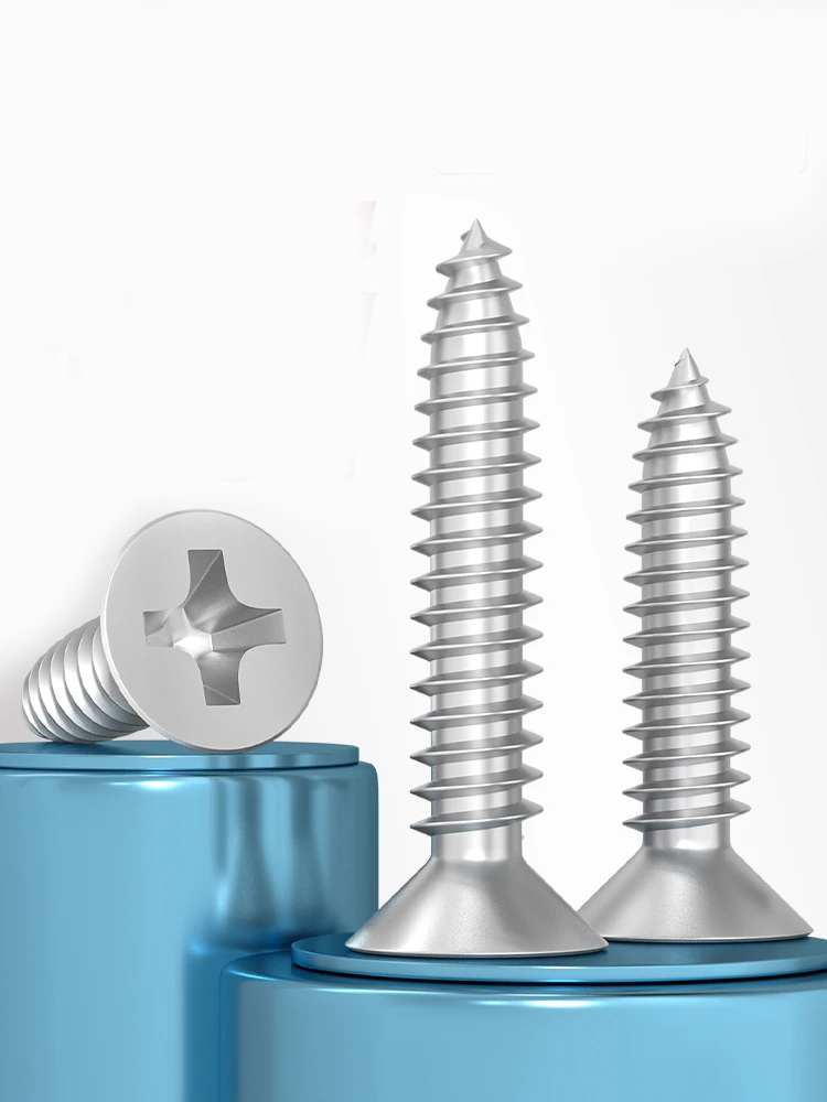 Nickle Plated Cabon Steel Cross Countersunk Screw - Image 4