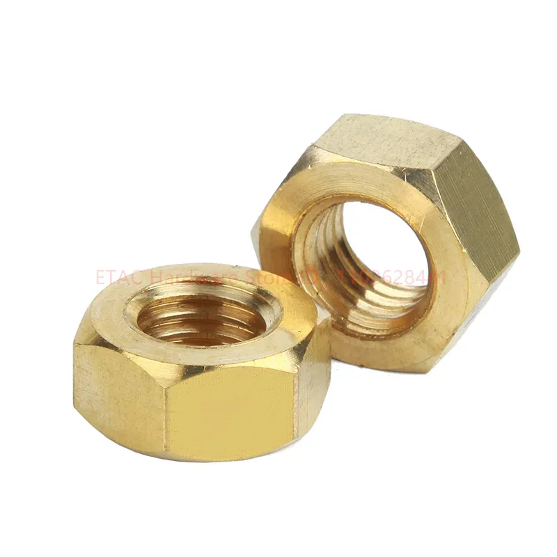 DIN934 Brass Hex Hexagon Nut - Image 2