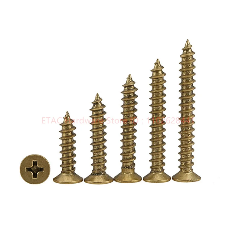 YB846 Brass Countersunk Cross Phillips Self Tapping Screw - Image 5