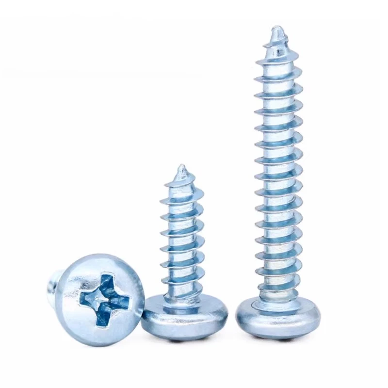 GB845 ISO7049 ST2.9 ST3.5 ST4.2 Znic Plated Cabon Steel Cross Phillips Self Tapping Screw - Image 3