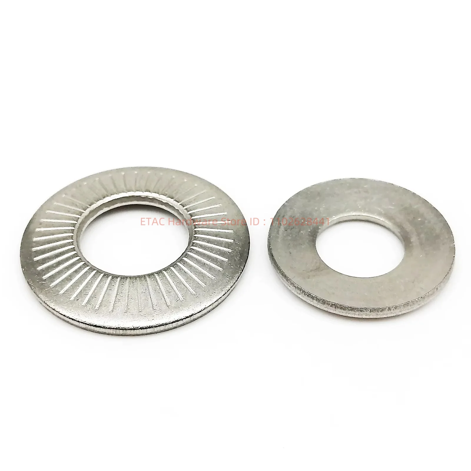 NFE25-511 304 Stainless Steel Disc Spring Serrated Lock Washer - Image 3