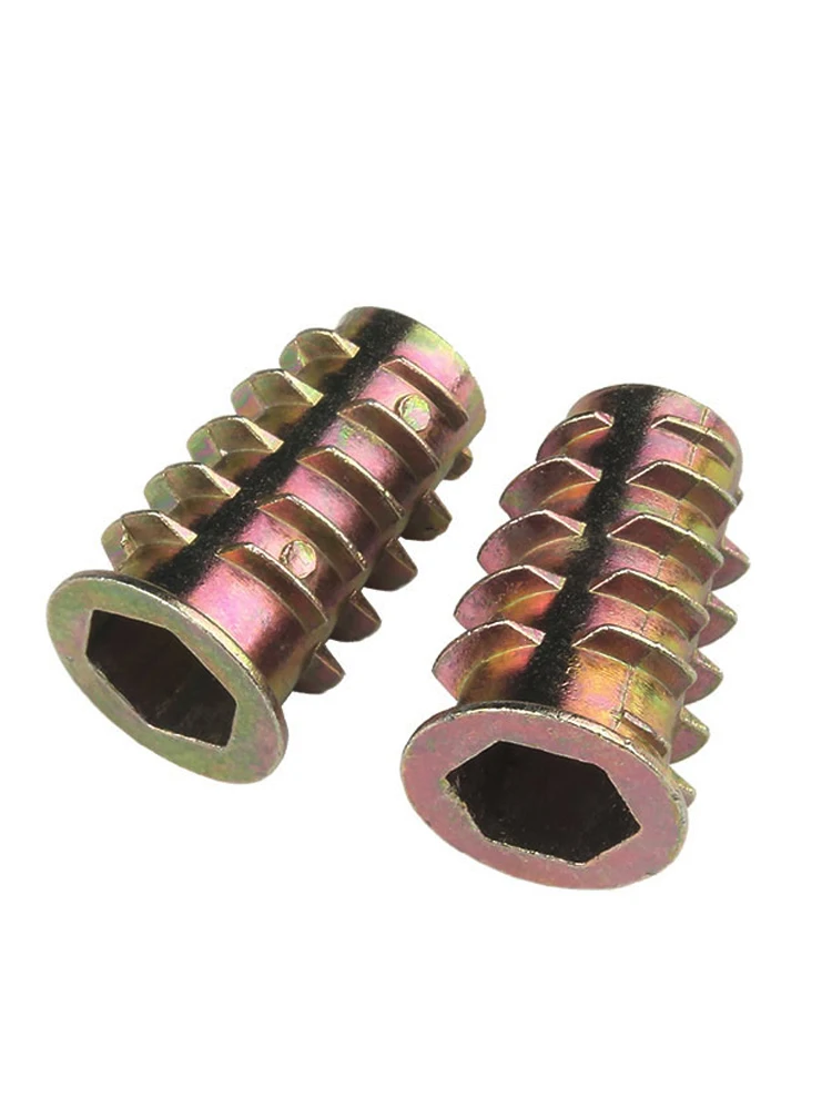 Zinc Alloy Thread Wood Insert Nut - Image 7
