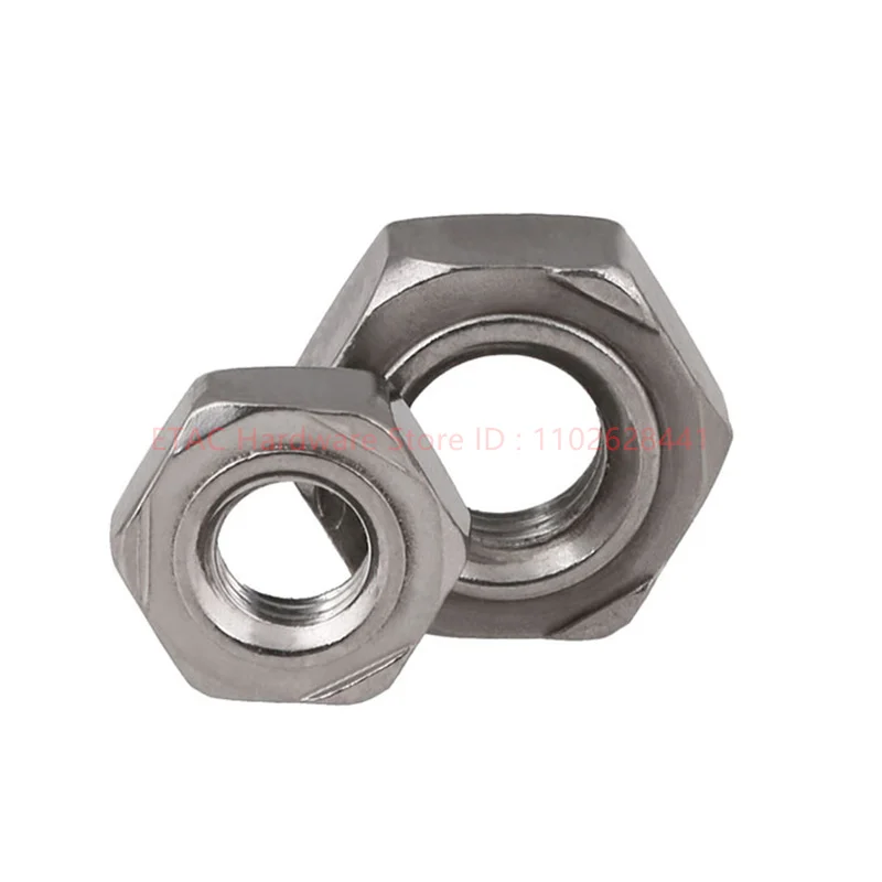 DIN929 304 Stainless Steel Hexagon Weld Nuts - Image 2