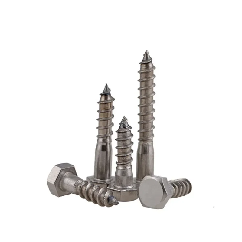 Din571 304 Stainless Steel Hex Half Thread Self Tapping Screw - Image 2