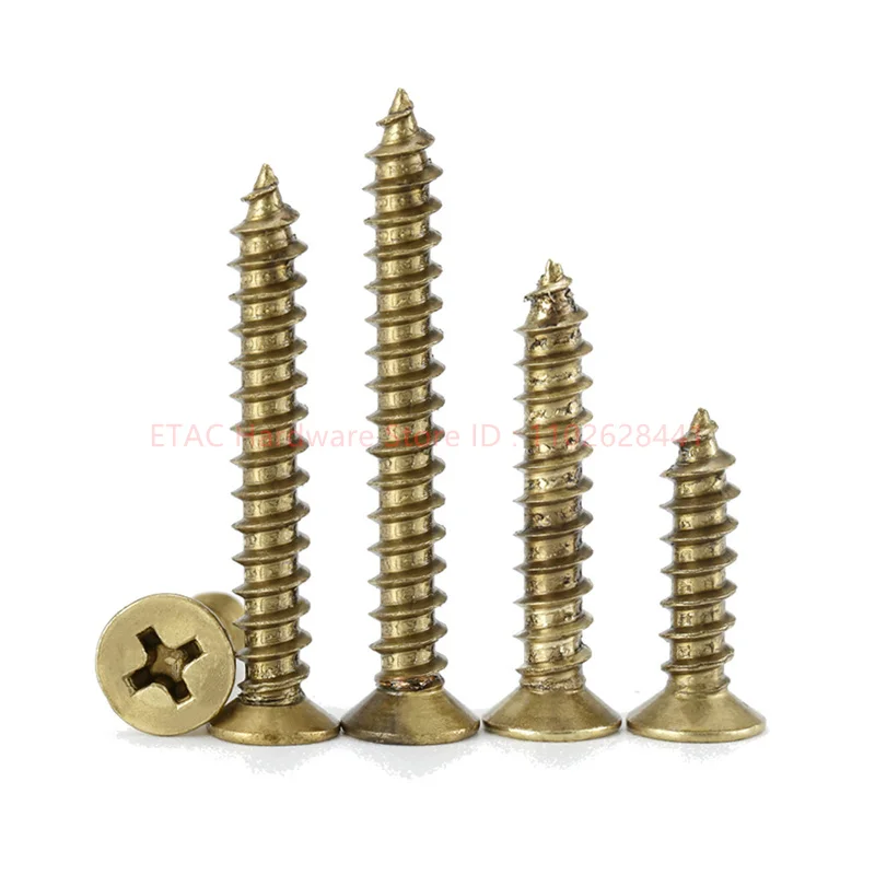 YB846 Brass Countersunk Cross Phillips Self Tapping Screw - Image 4