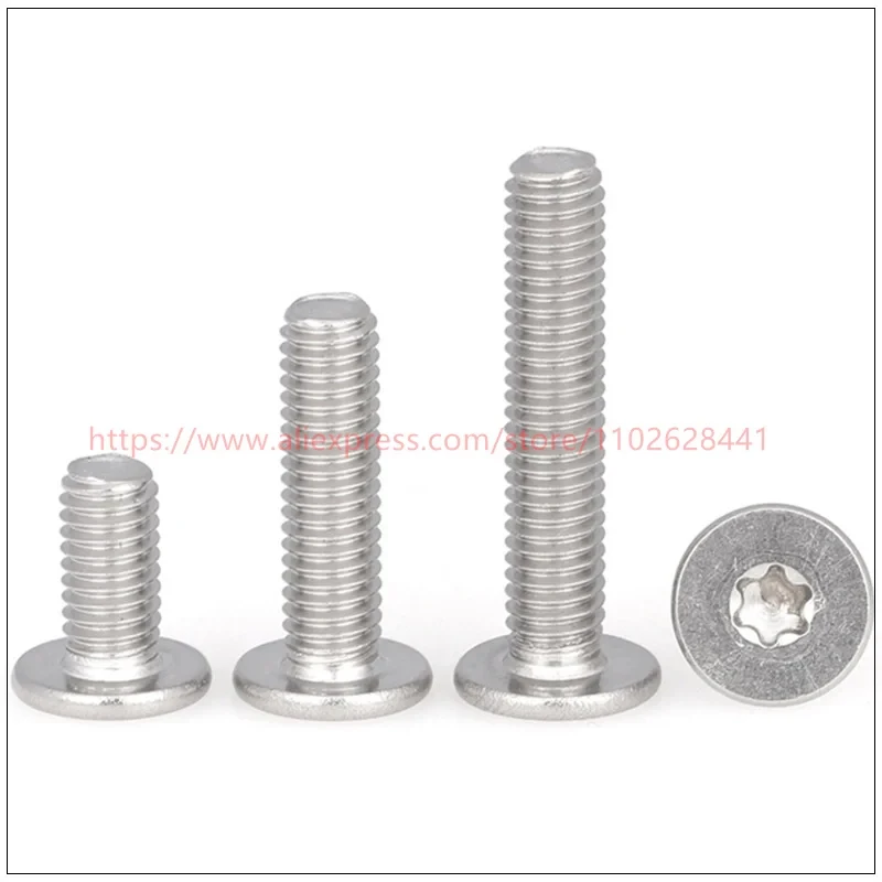 304 Stainless Steel CM Flat Thin Head Torx Screws