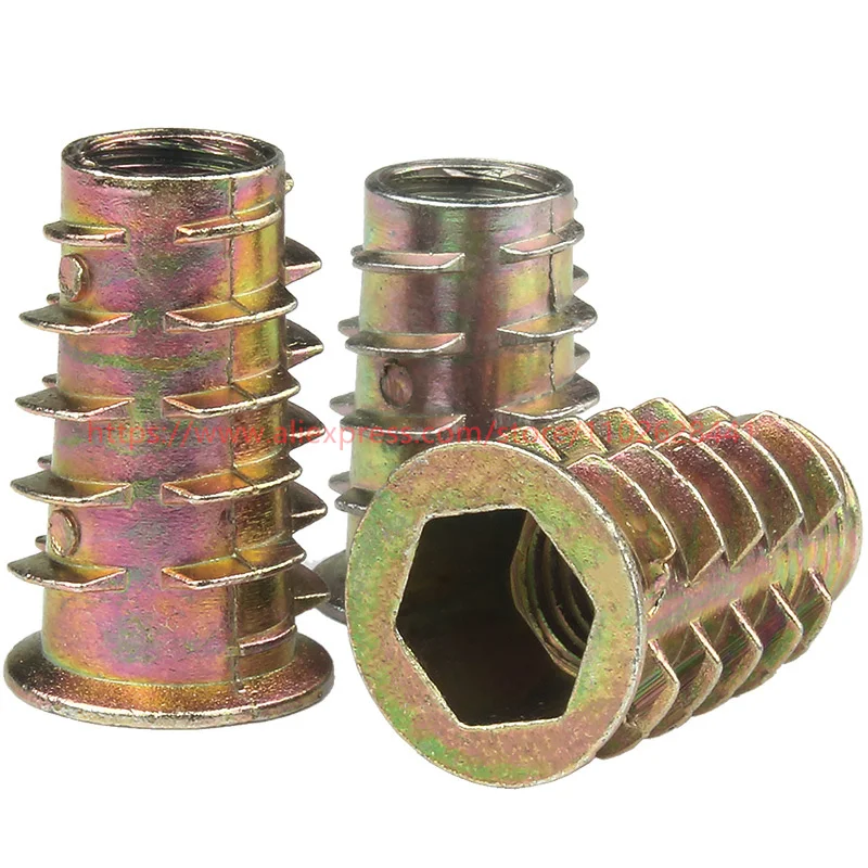 Zinc Alloy Thread Wood Insert Nut - Image 3