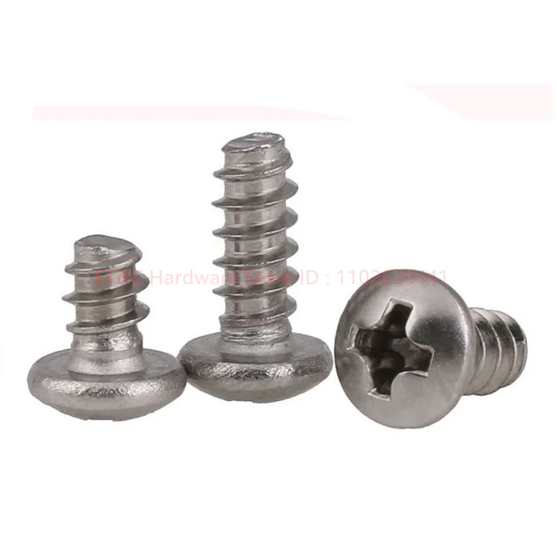 304 Stainless Steel Cross Phillips Cutting Tail Self Tapping PB Screws - Image 5