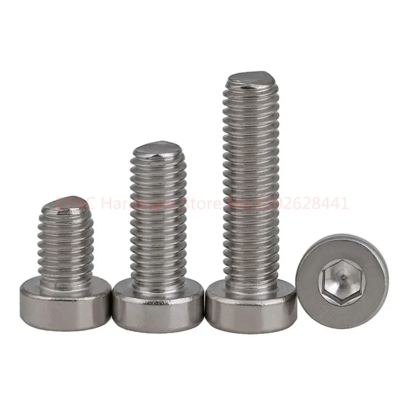 DIN7984 304 Stainless Steel Hex Hexagon Socket Thin Head Allen Screw - Image 3