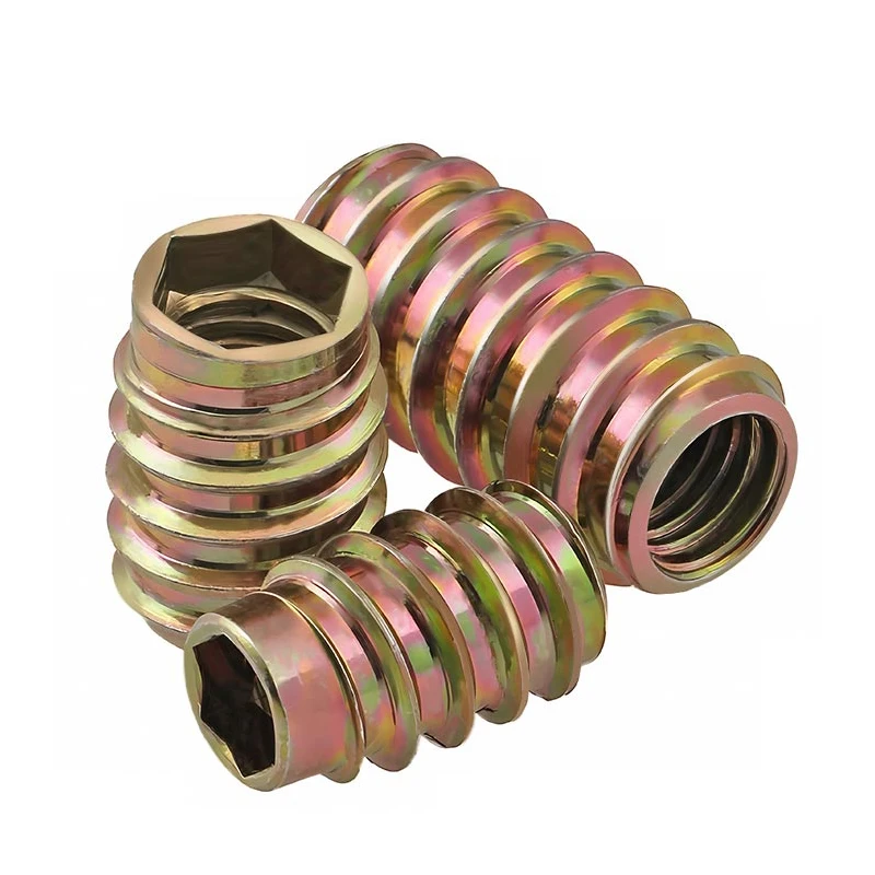 Zinc Alloy Hex Drive Insert Furniture Nut - Image 2