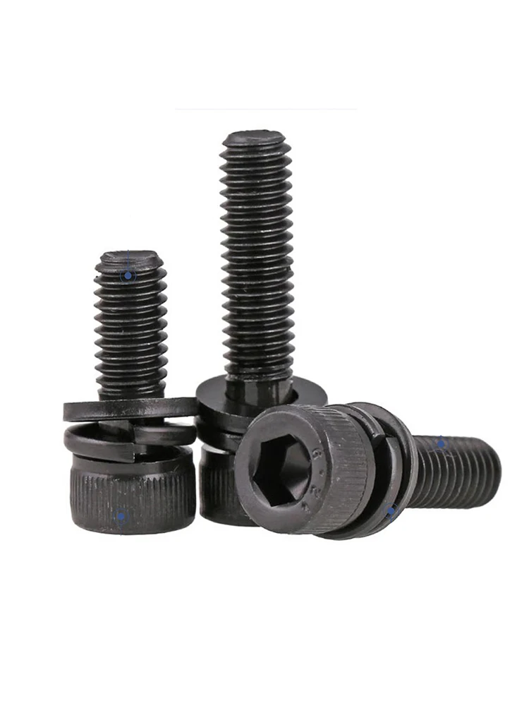Din912 12.9 Grade Cabon Steel Allen Screw Washer Set - Image 6