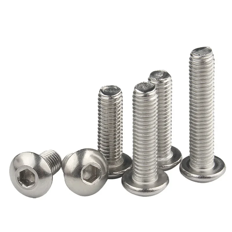 304 Stainless Steel Hex Socket Button Head Screw - Image 2