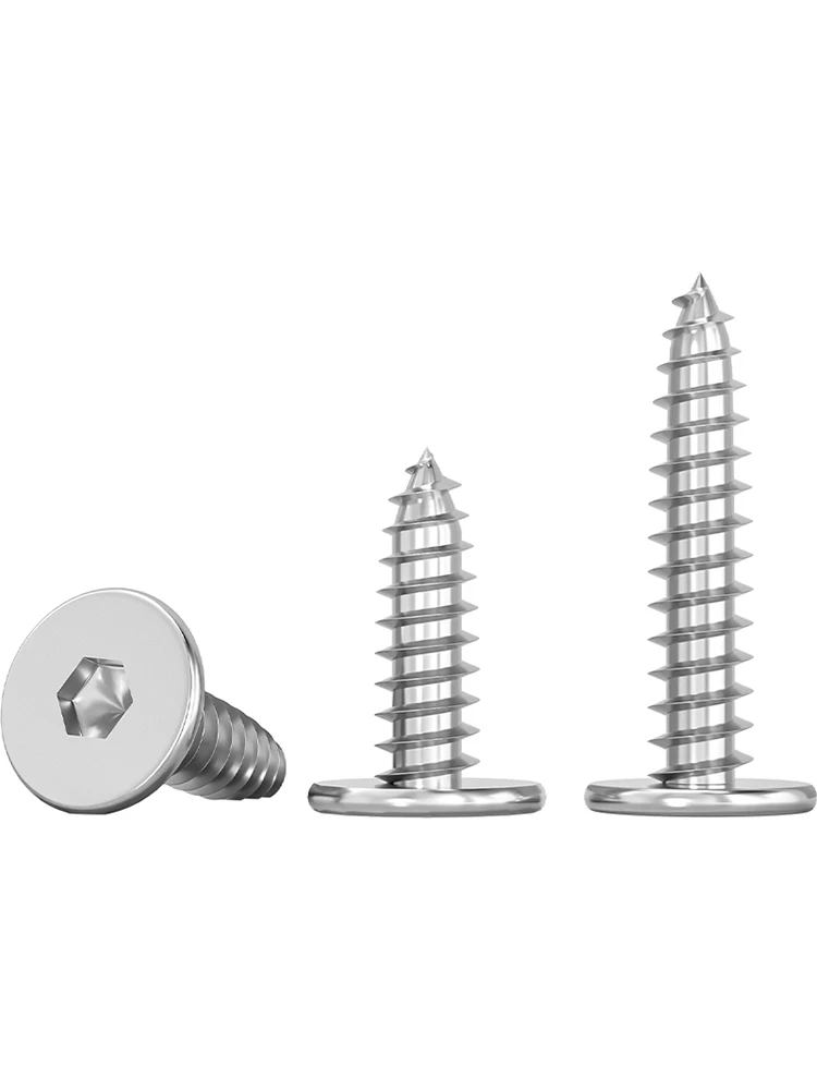 304 Stainless Steel Hex Socket Thin Head Self-tapping Screw - Image 3