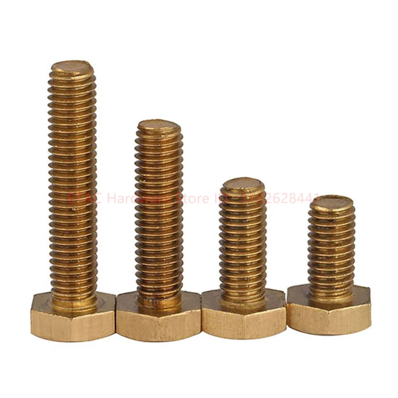 DIN933 Copper Hexagonal Bolt - Image 4