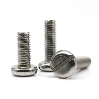 304 Stainless Steel DIN84 ISO1207 Slotted Cheese Head Screw