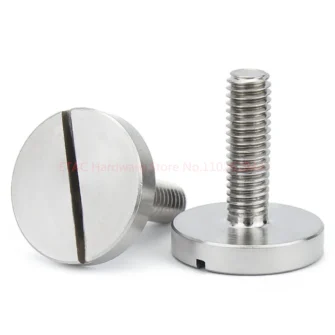 GB833 304 Stainless Steel Slotted Big Flat Head Screw
