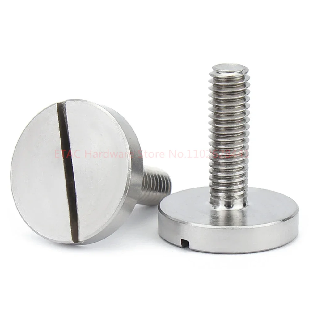 GB833 304 Stainless Steel Slotted Big Flat Head Screw