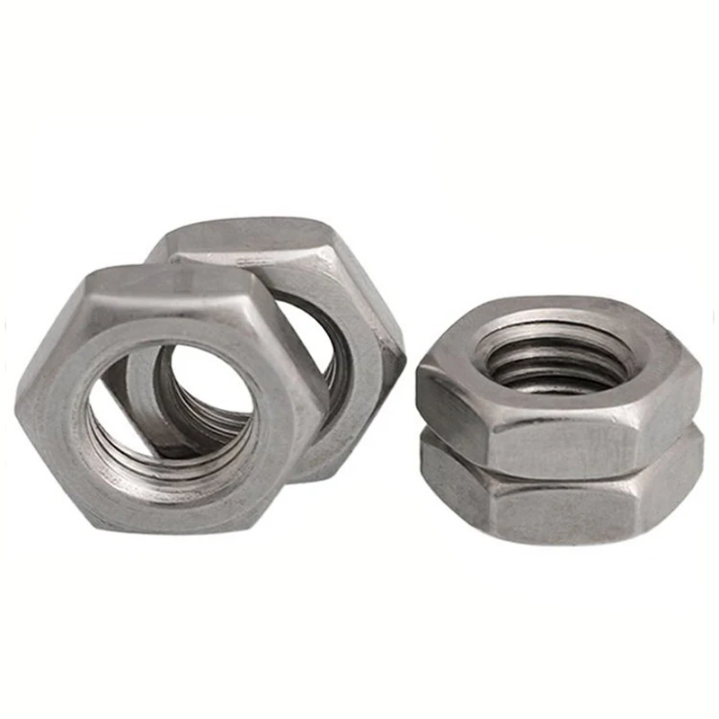 DIN439 304 Stainless Steel Hexagon Thin Jam Nut - Image 3