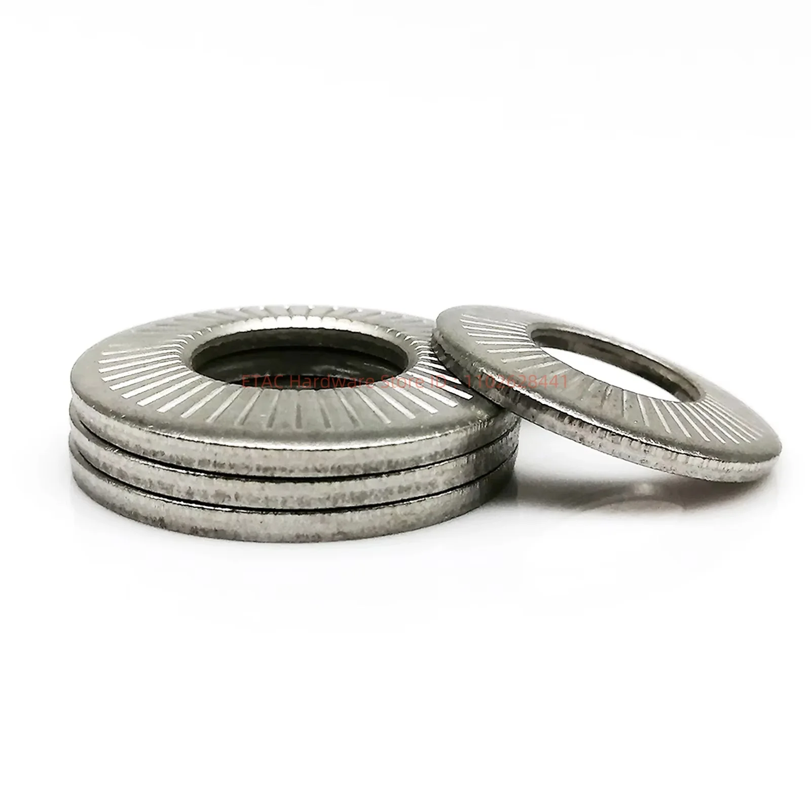 NFE25-511 304 Stainless Steel Disc Spring Serrated Lock Washer - Image 4
