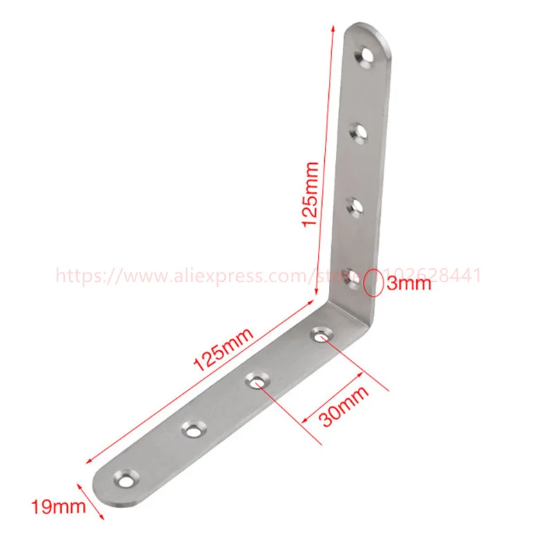304 Stainless Steel Bracket Corner Brace - Image 2