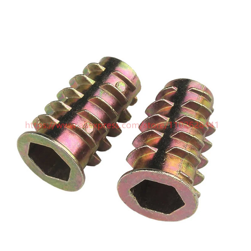 Zinc Alloy Thread Wood Insert Nut - Image 2