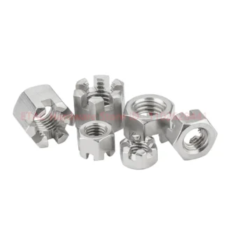 GB6181 304 Stainless Steel Slotted Hexagon Castle Nut