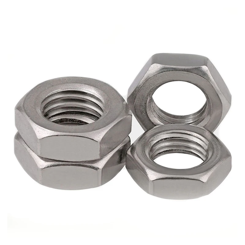 DIN439 304 Stainless Steel Hexagon Thin Jam Nut - Image 2