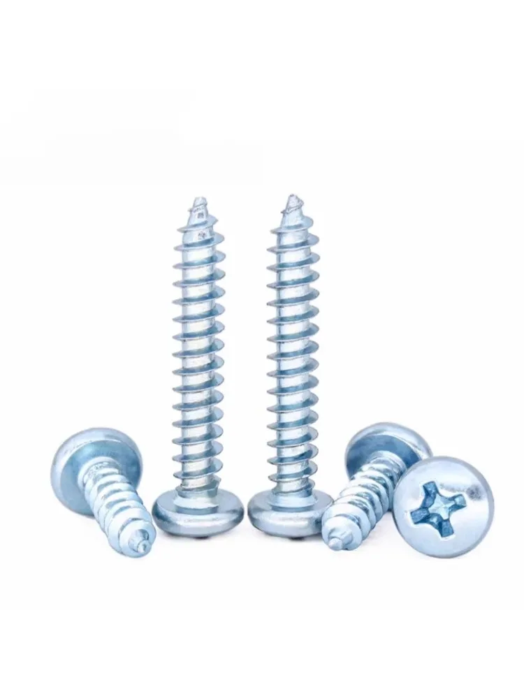 GB845 ISO7049 ST2.9 ST3.5 ST4.2 Znic Plated Cabon Steel Cross Phillips Self Tapping Screw - Image 5