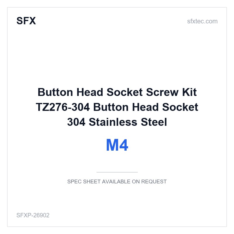 Button Head Socket Screw Kit TZ276〓304 Button Head Socket M4 304 Stainless Steel