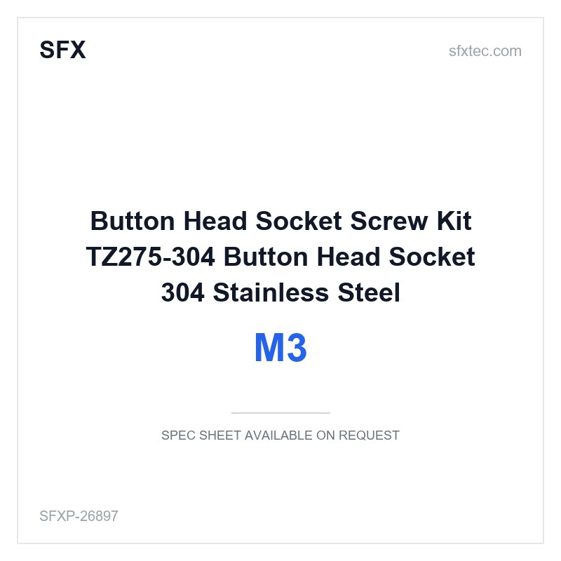 Button Head Socket Screw Kit TZ275〓304 Button Head Socket M3 304 Stainless Steel
