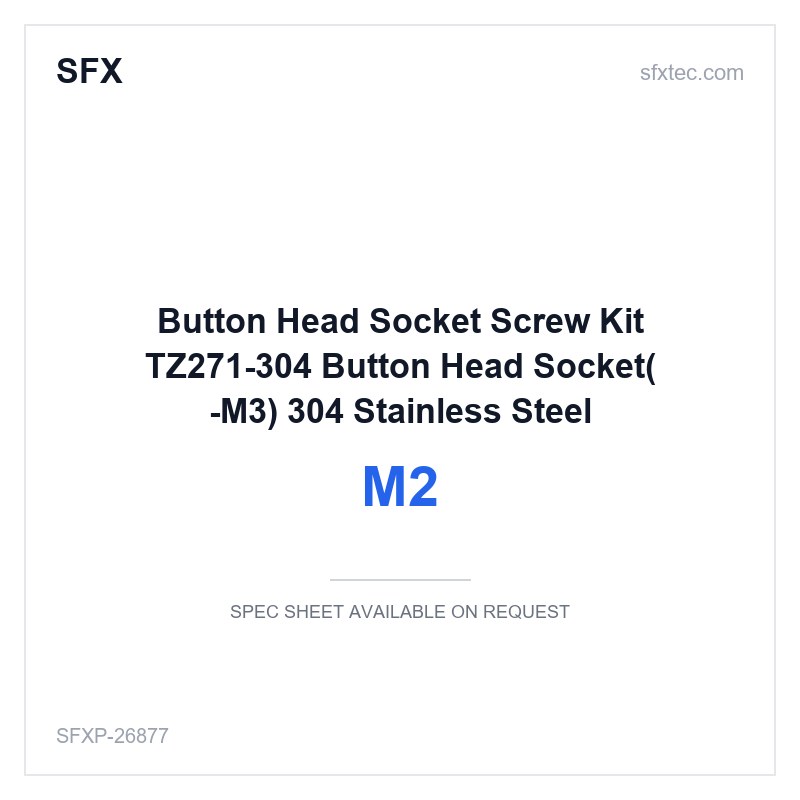 Button Head Socket Screw Kit TZ271〓304 Button Head Socket〖M2-M3〗 304 Stainless Steel