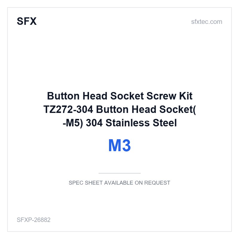 Button Head Socket Screw Kit TZ272〓304 Button Head Socket〖M3-M5〗 304 Stainless Steel