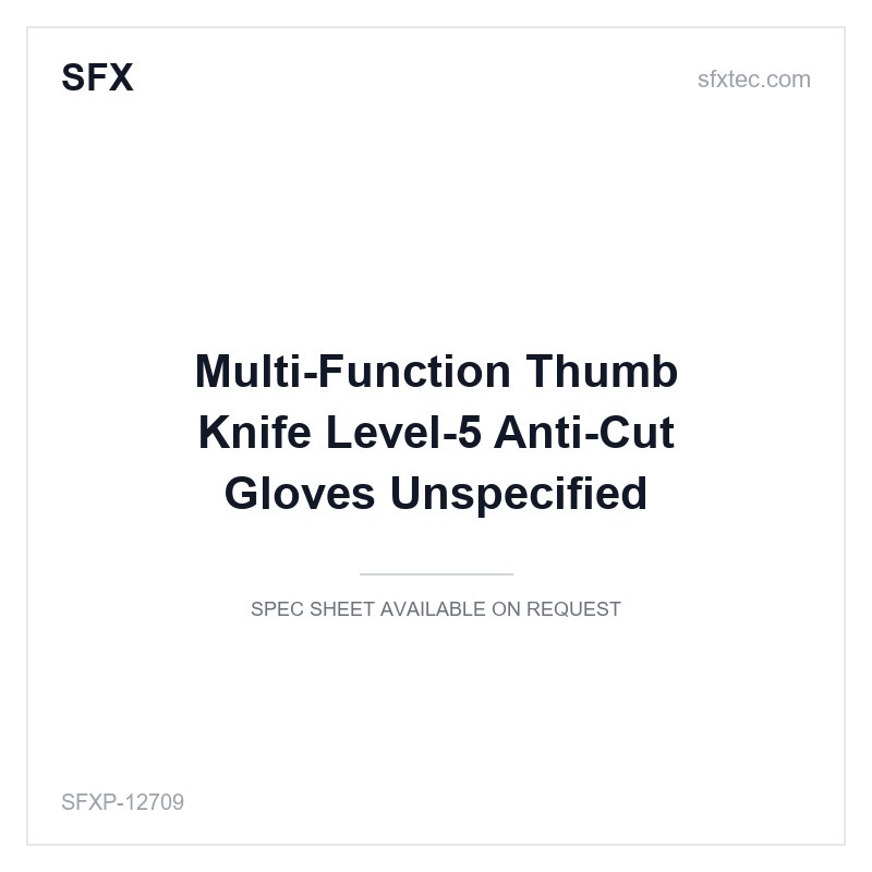 Multi-Function Thumb Knife Level-5 Anti-Cut Gloves Unspecified