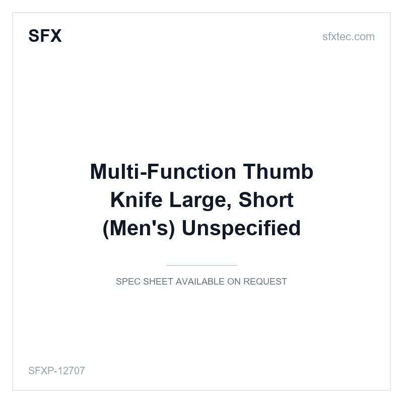 Multi-Function Thumb Knife Large, Short (Men's) Unspecified