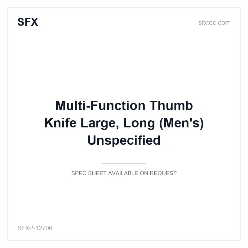 Multi-Function Thumb Knife Large, Long (Men's) Unspecified