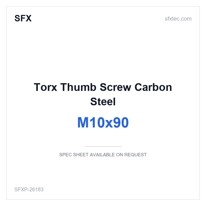 Torx Thumb Screw M10x90 Carbon Steel