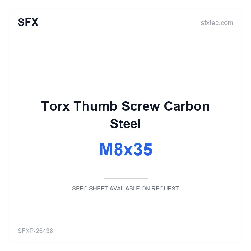 Torx Thumb Screw M8x35 Carbon Steel