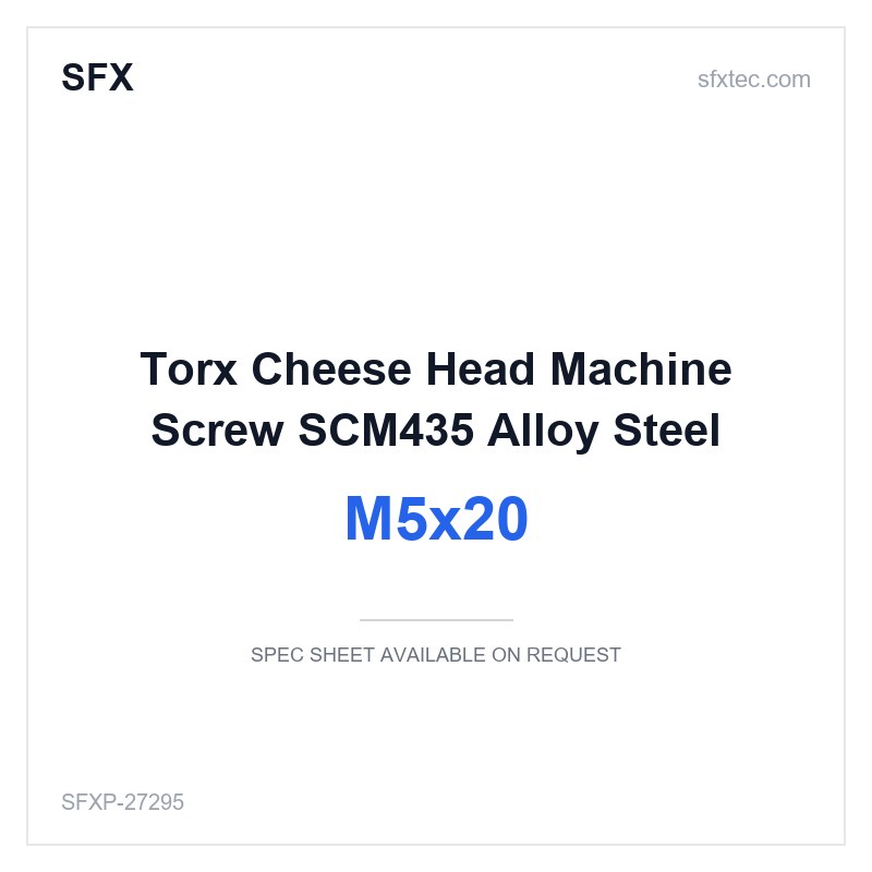 Torx Cheese Head Machine Screw M5x20 SCM435 Alloy Steel