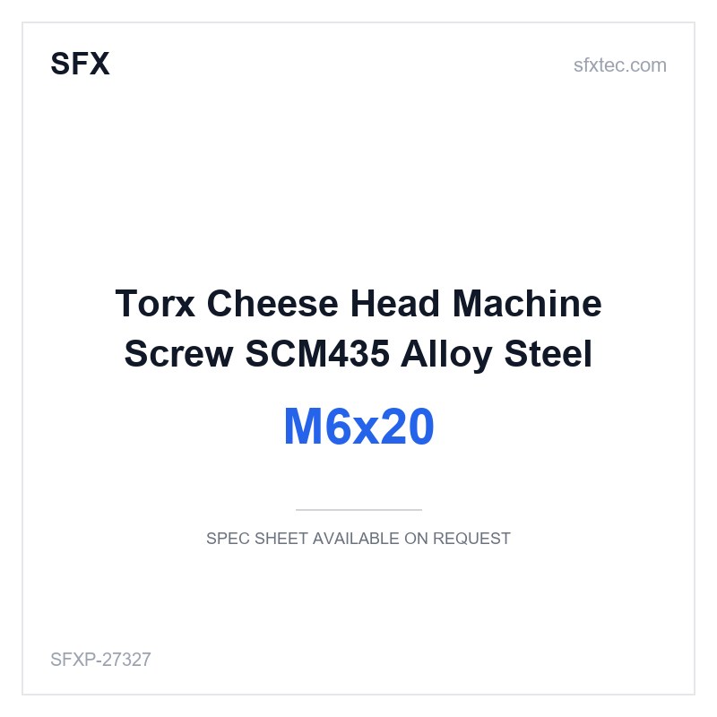 Torx Cheese Head Machine Screw M6x20 SCM435 Alloy Steel