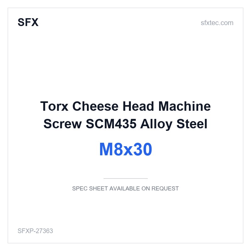 Torx Cheese Head Machine Screw M8x30 SCM435 Alloy Steel