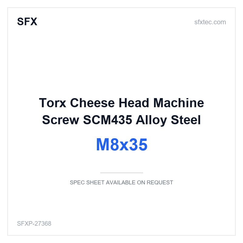 Torx Cheese Head Machine Screw M8x35 SCM435 Alloy Steel
