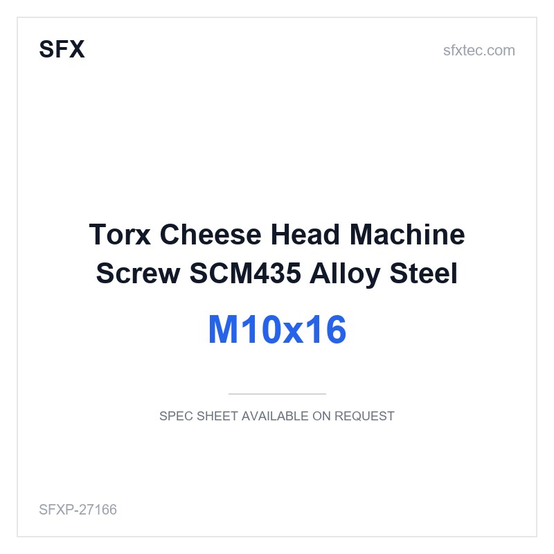 Torx Cheese Head Machine Screw M10x16 SCM435 Alloy Steel